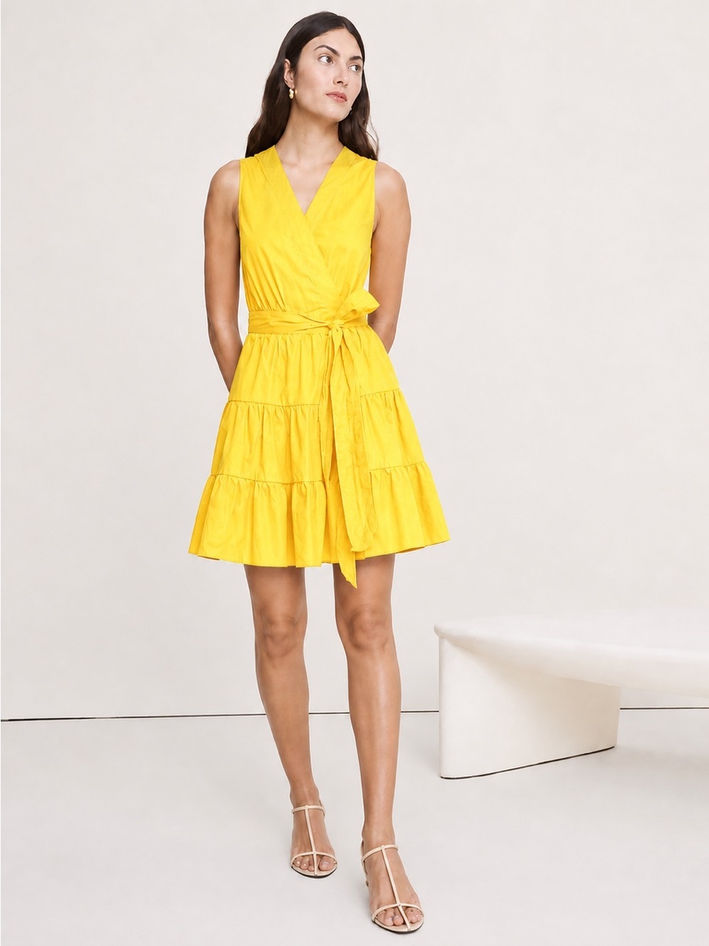 NWT! Banana Republic Yellow Stampa Mini Dress - Size Small 🪷